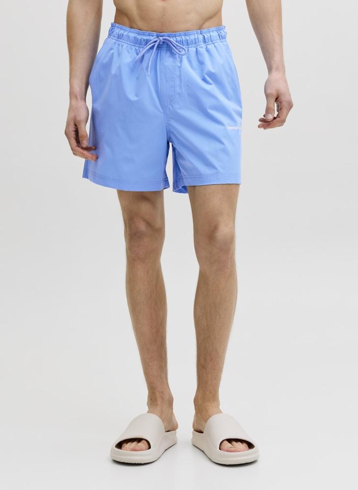 JACK & JONES Logo Drawstring Swim Shorts - Image 1